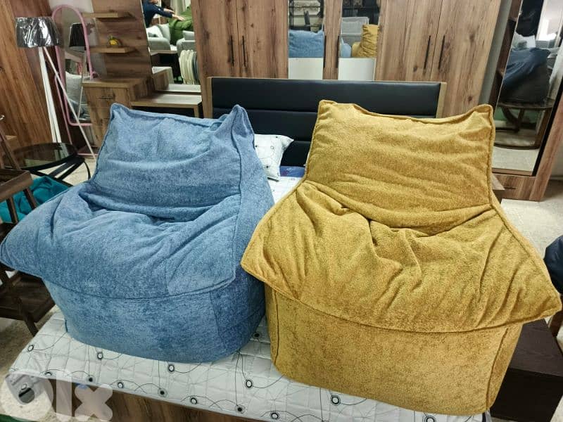 بوف فوتوي قماش pouf fauteuil en tissue 3