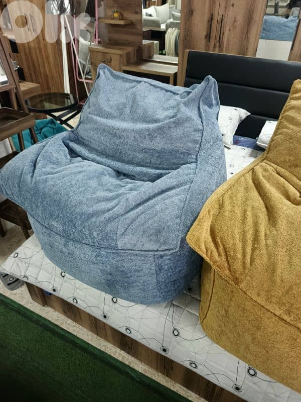 بوف فوتوي قماش pouf fauteuil en tissue 4
