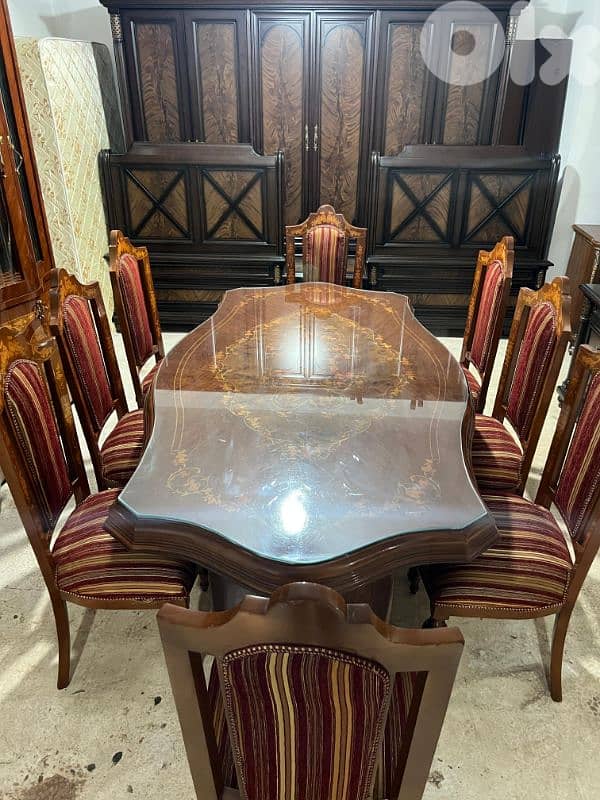 اوضة سفرة ملكية خشب زان ولاتي كلا ملبسة قشر 1