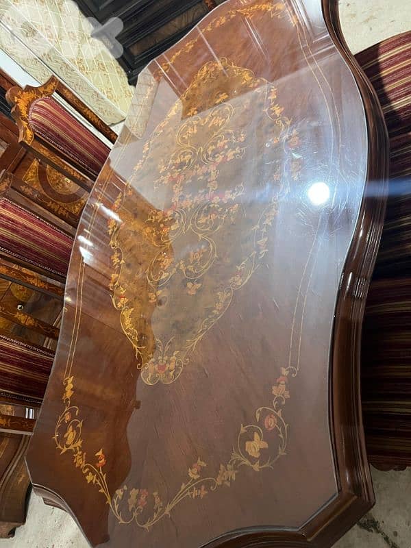 اوضة سفرة ملكية خشب زان ولاتي كلا ملبسة قشر 6