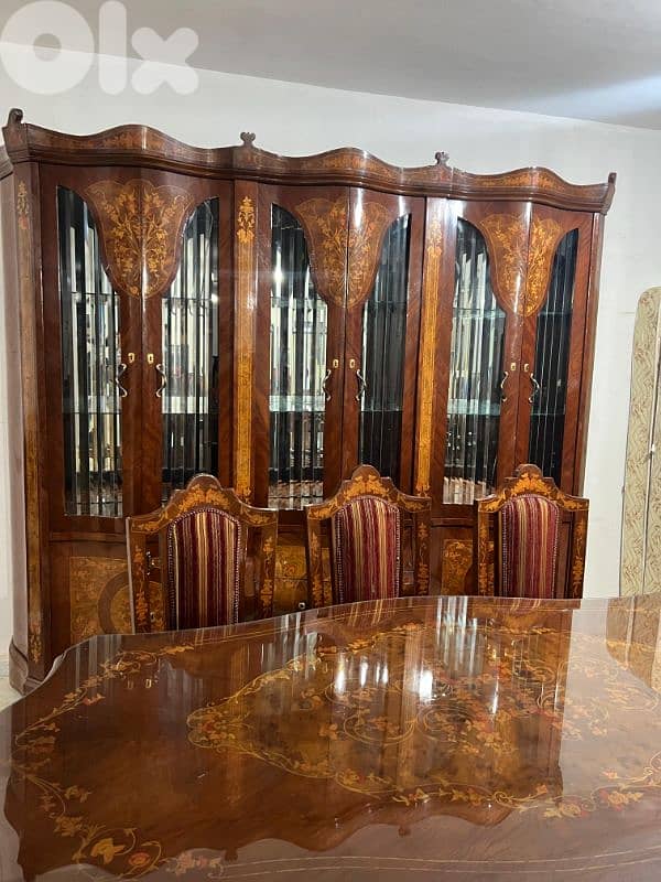 اوضة سفرة ملكية خشب زان ولاتي كلا ملبسة قشر 7