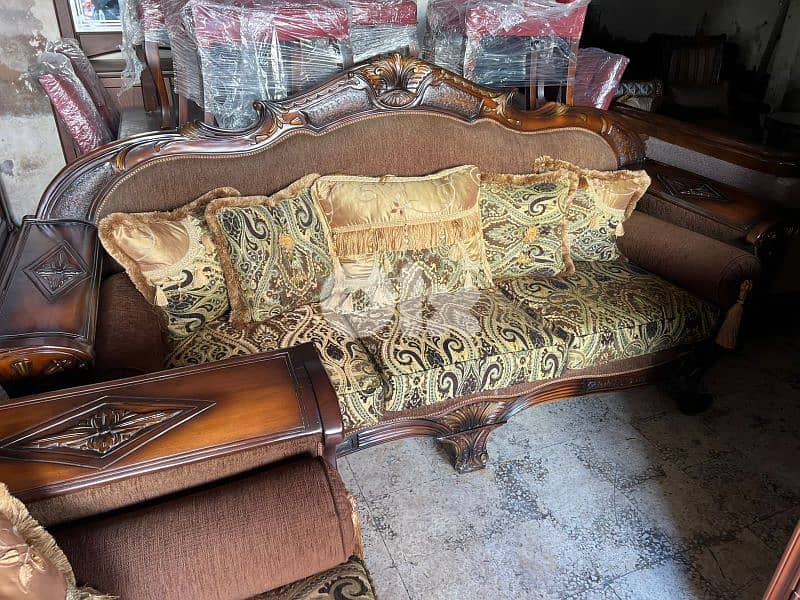 طقم كنبايات حفر خشب زان ست قطع وطاولة 0