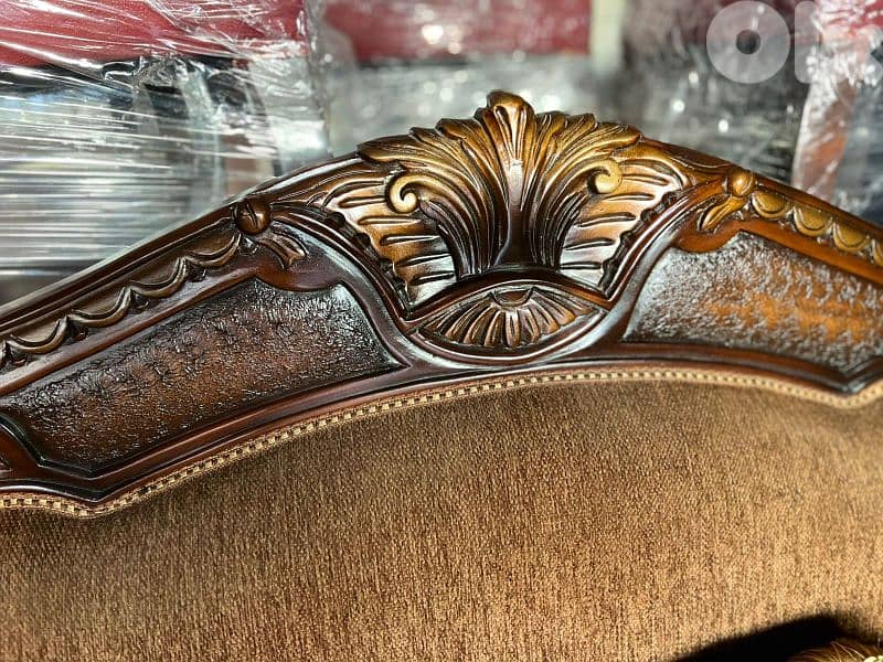 طقم كنبايات حفر خشب زان ست قطع وطاولة 8