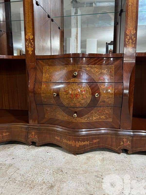 اوضة سفرة خشب زان ملكية 5