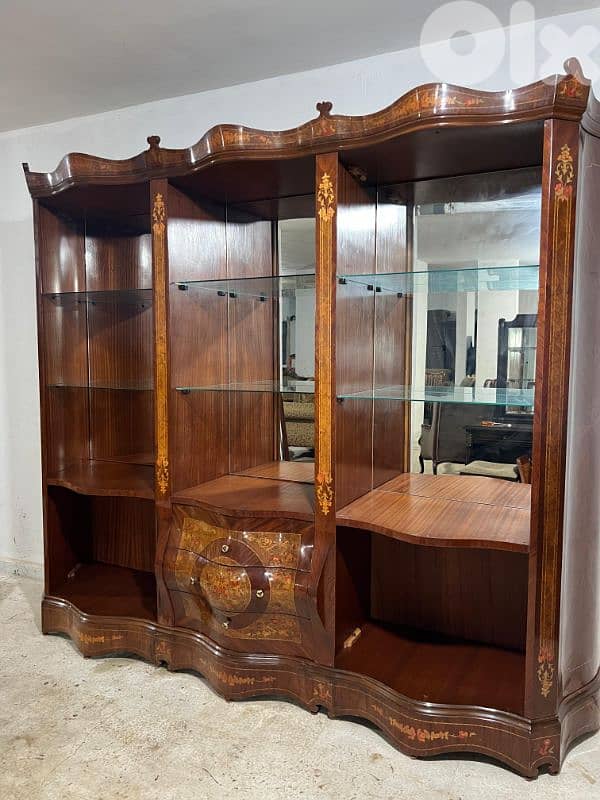 اوضة سفرة خشب زان ملكية 6