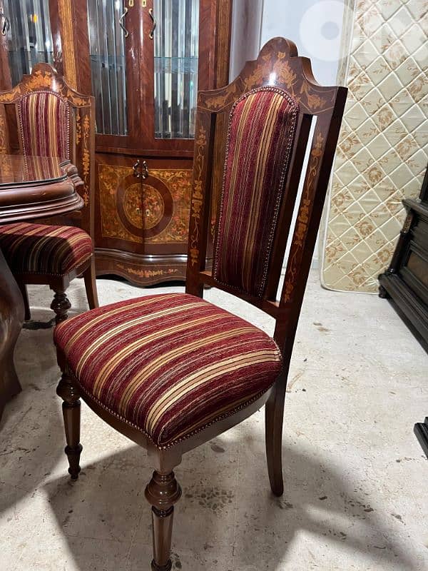 اوضة سفرة خشب زان ملكية 7