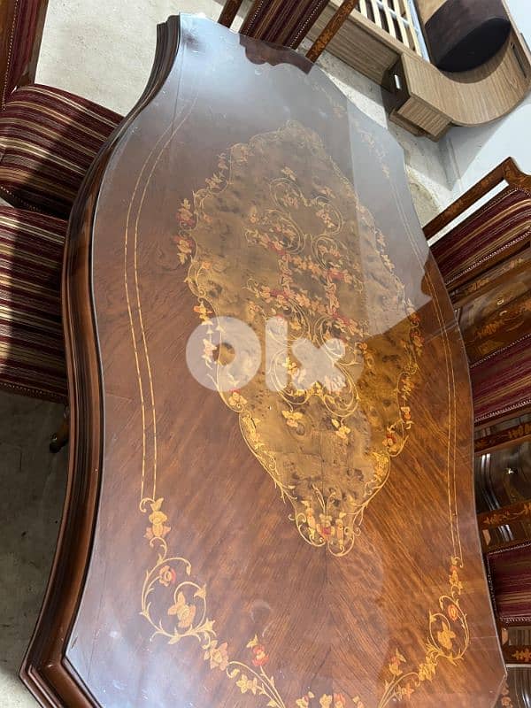 اوضة سفرة خشب زان ملكية 15