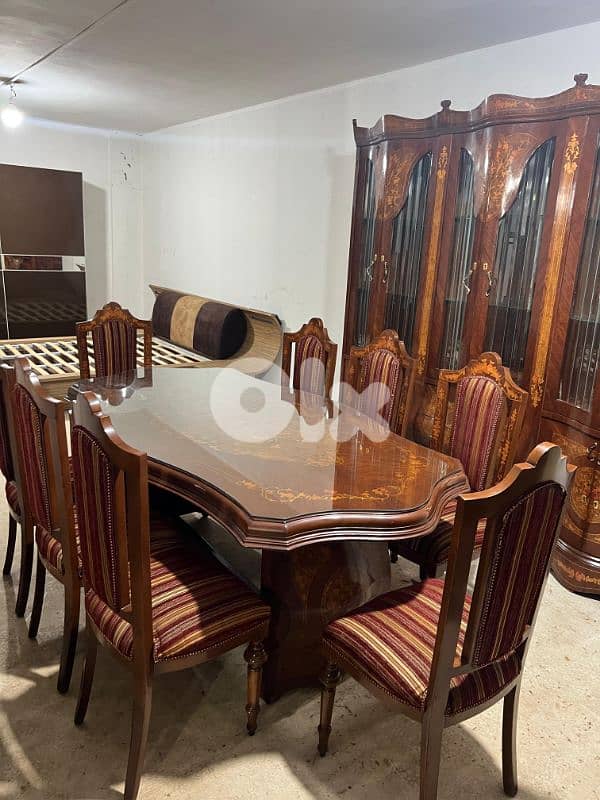 اوضة سفرة خشب زان ملكية 16