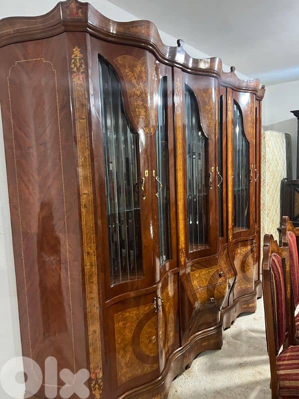 اوضة سفرة خشب زان ملكية 17