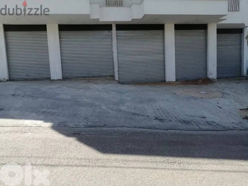 ٦ محلات للايجار خط عام فرعي بين عبا وعدشيت 0