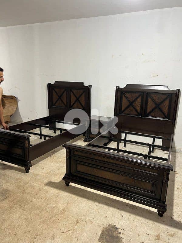 اوضة نوم ماليزي تقيل شغل برا تختين 3