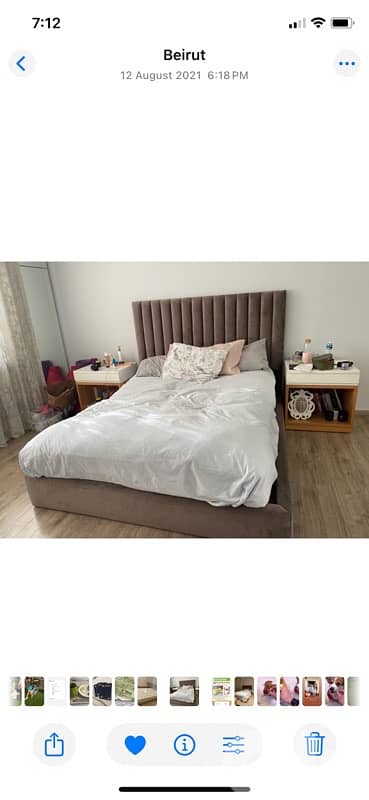 barely used bed, packed in maifadoun 0