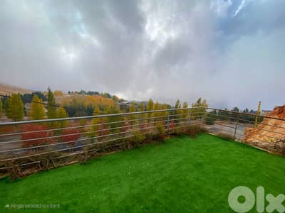 Chalet for sale in Tilal Faqra/  Duplex/ Furnished/ Pool/ Garden