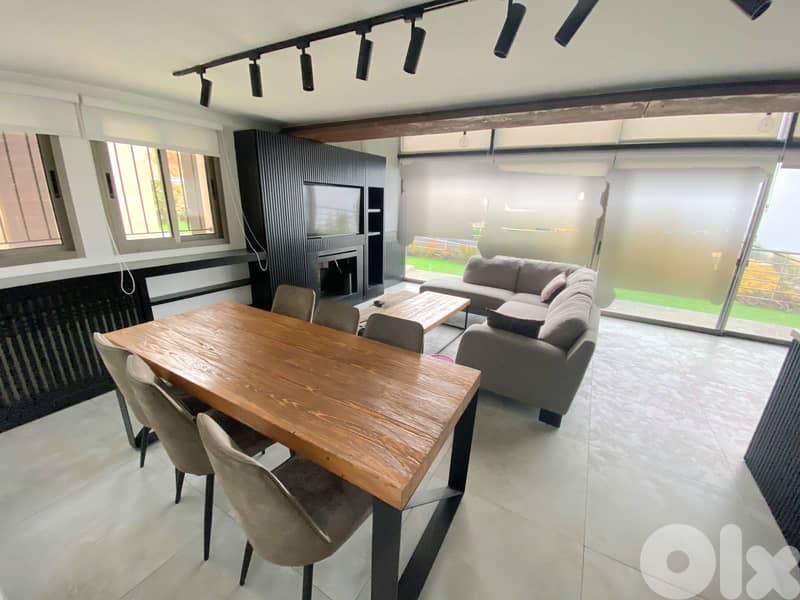 Chalet for sale in Tilal Faqra/  Duplex/ Furnished/ Pool/ Garden 5