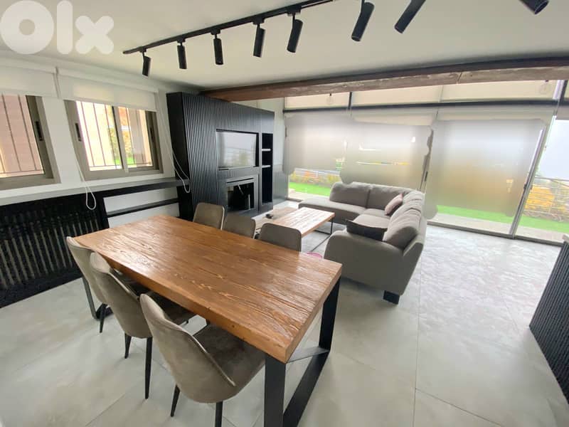 Chalet for rent in Faqra/ Furnished/ Garden/Pool 4