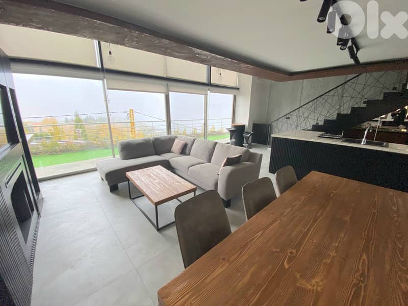 Chalet for rent in Faqra/ Furnished/ Garden/Pool 5