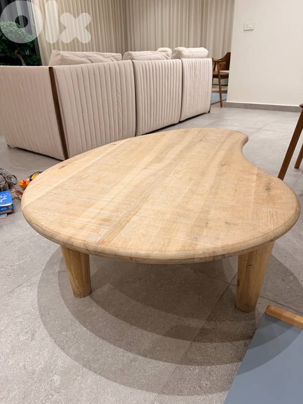 Wooden table Rustic style for living room 0