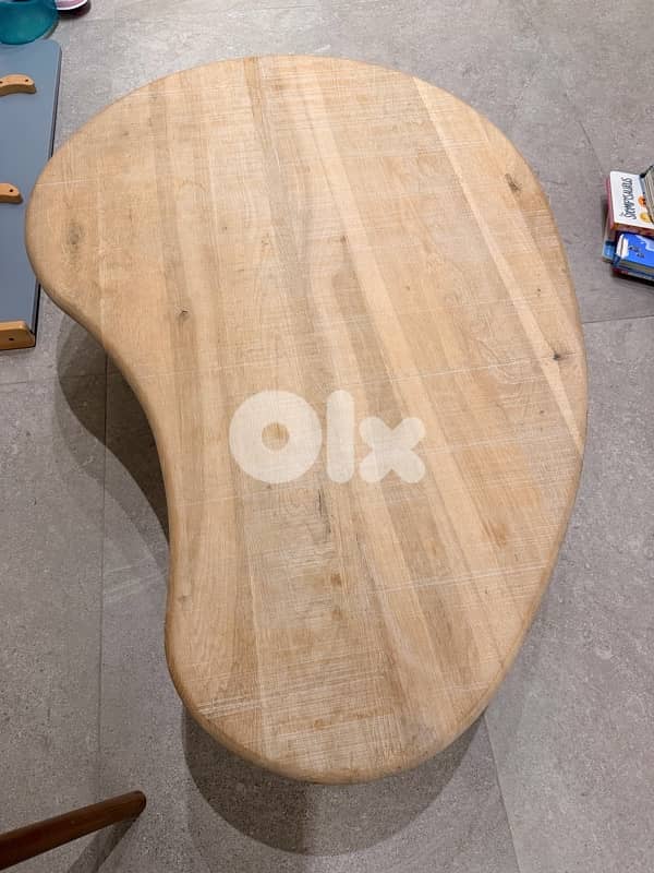 Wooden table Rustic style for living room 2