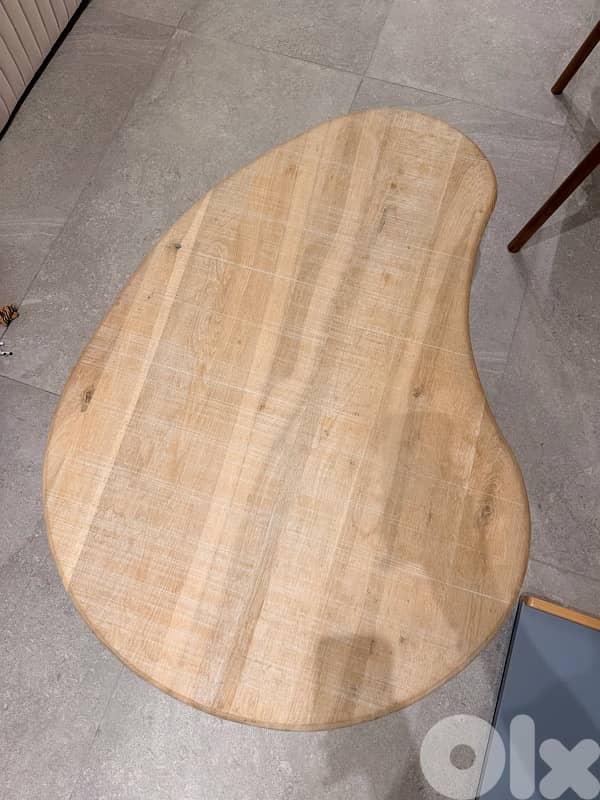 Wooden table Rustic style for living room 3