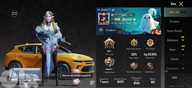 Pubg mobile account for 400$ w byetzabat 2