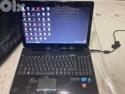 laptop hp pavillon pv6 15 p + chargeur + valise