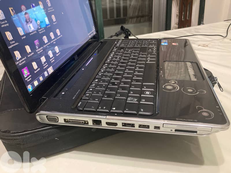 laptop hp pavillon pv6 15 p + chargeur + valise 5