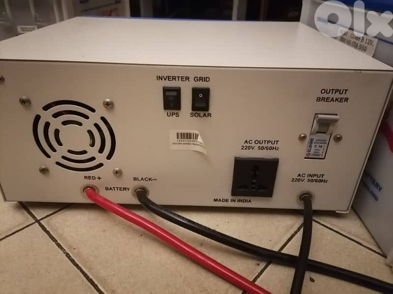 Aps&ups 1500va + battery 100ah 3