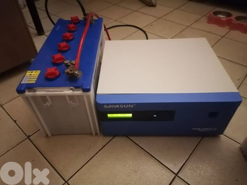 Aps&ups 1500va + battery 100ah 4