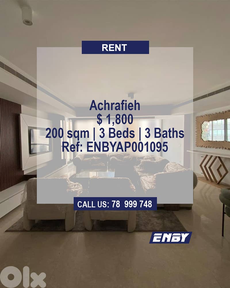 Apartment for rent in Achrafieh | Easy Access | Catchy Location 0