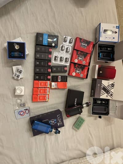 5 machines with accessories