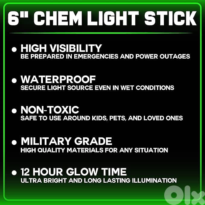 25 Green Glow Sticks 1