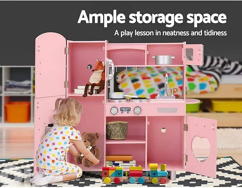 Kids Wood Kitchen مطبخ خشب للأطفال 1