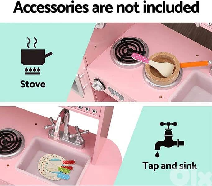 Kids Wood Kitchen مطبخ خشب للأطفال 4