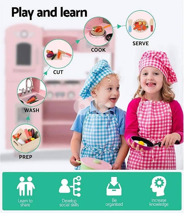 Kids Wood Kitchen مطبخ خشب للأطفال 6