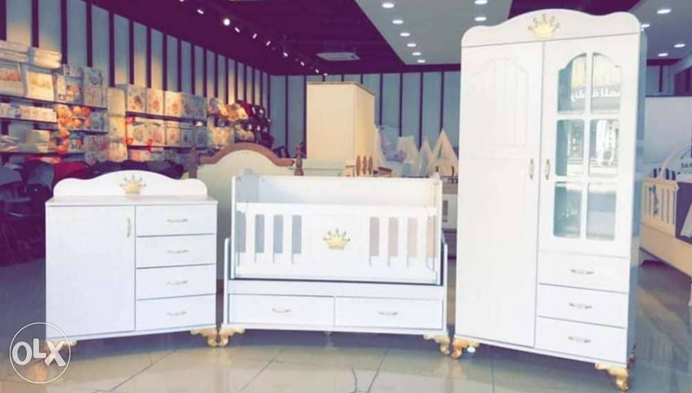White Baby Girl and Boy Bedroom Set 1