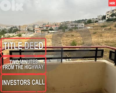 Great deal,close to amenities,Aley Charoun/عاليه شارون REF#HR127854