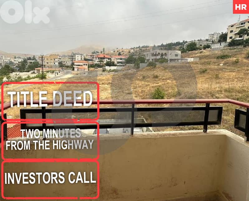 Great deal,close to amenities,Aley Charoun/عاليه شارون REF#HR127854 0
