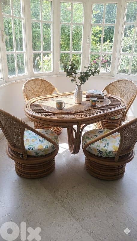 طقم خيزران vintage 11