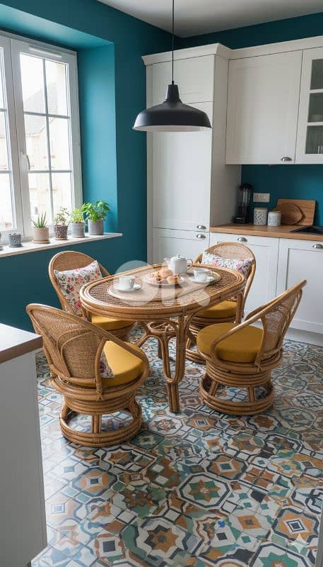 طقم خيزران vintage 12