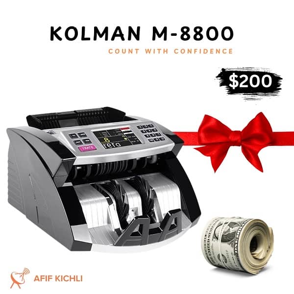 Kolman Money Counter USD EURO LBP عدادة نقود 0