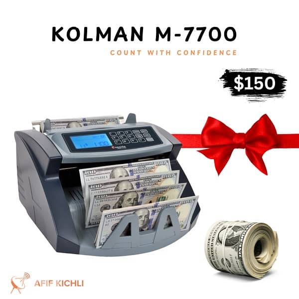 Kolman Money Counter USD EURO LBP عدادة نقود 1