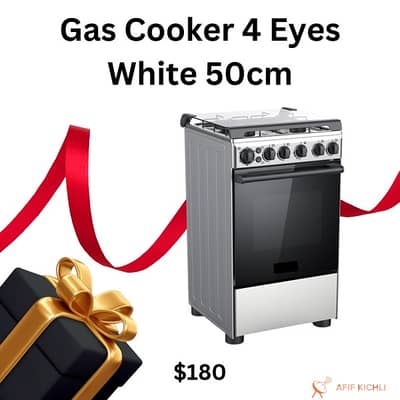 Gas Cooker 4-Eyes فرن غاز كفالة سنة