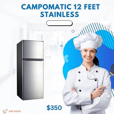 Campomatic Hyundai 12 Feet White-Stainless براد كفالة شركة
