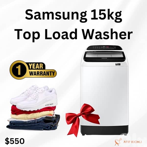 Campomatic Samsung 13-15-16kg Top Load غسالة كفالة شركة 1