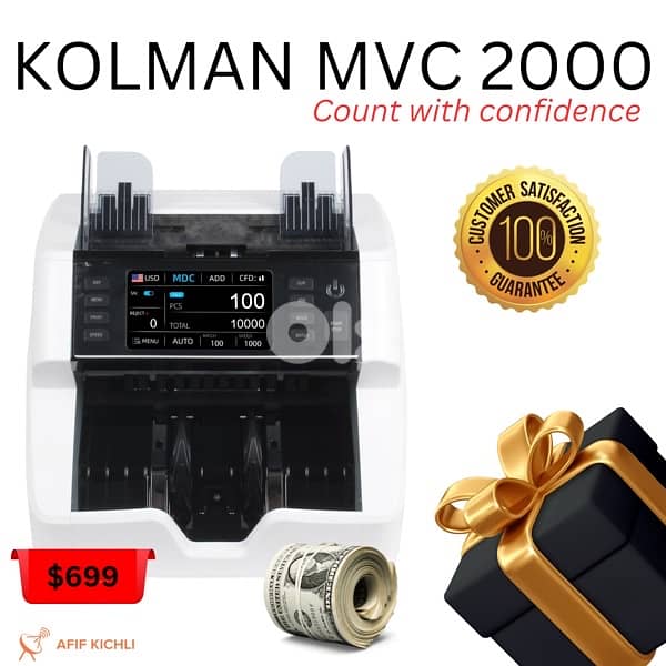 Kolman Money Counter USD EURO LBP 3