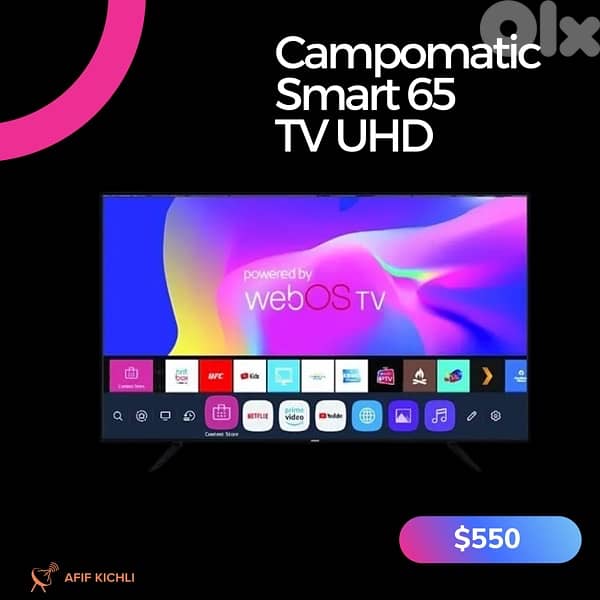 Campomatic Samsung LED 32/43/50/55/65 Smart تلفزيون كفالة شركة 3