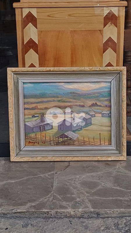 لوحة رسم زيتي اوروبية 1