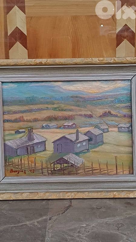 لوحة رسم زيتي اوروبية 2