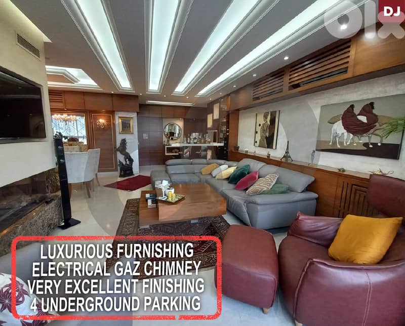 high-end living ,luxuriously furnished in ain el remmaneh REF#DJ127905 0