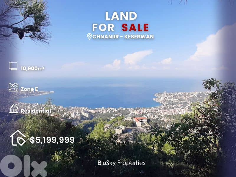 Land For SALE In Chnaniir أرض للبيع #CA 0